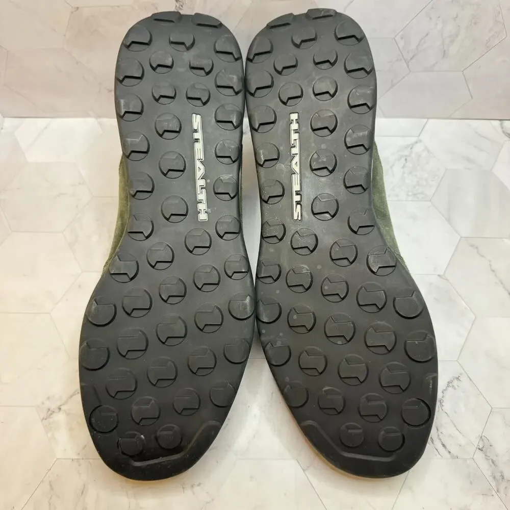 Adidas Five Tennie Athletic Sneakers Mens Sz 12 Leather Green Black Shoes in EUC